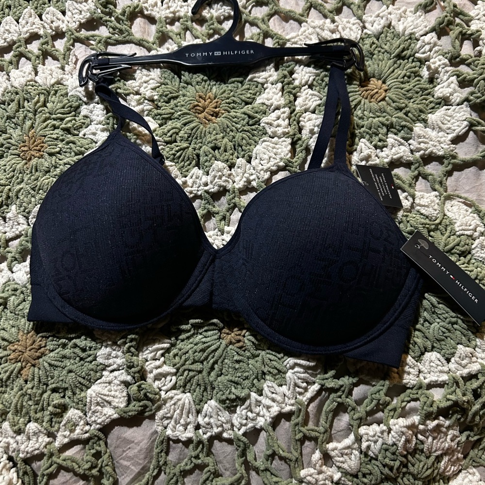 Tommy Hilfiger Dark Blue Seamless Lightly Lined Bra
